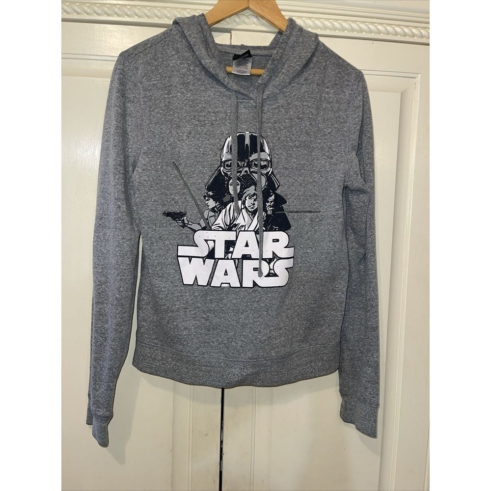 Star Wars Return Of the Jedi Gray Hoodie Sweatshirt - Youth Medium (7/9) Boys